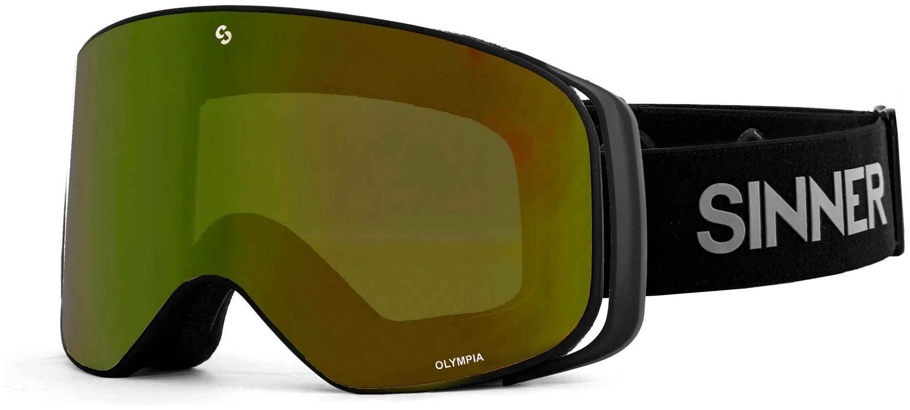 Sinner Olympia Matte Black (Lens: Full Orange Mirror)