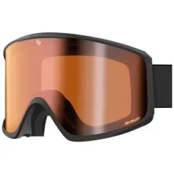 Sinner Sin Valley S Matte Black (Lens: Double Full Orange Mirror)