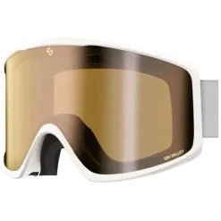 Sinner Sin Valley S Matte White (Lens: Double Gold Mirror)